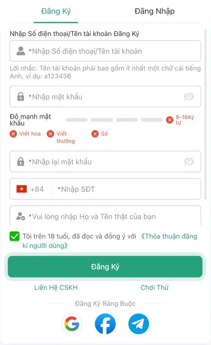 ĐĂNG KÝ F8BEF